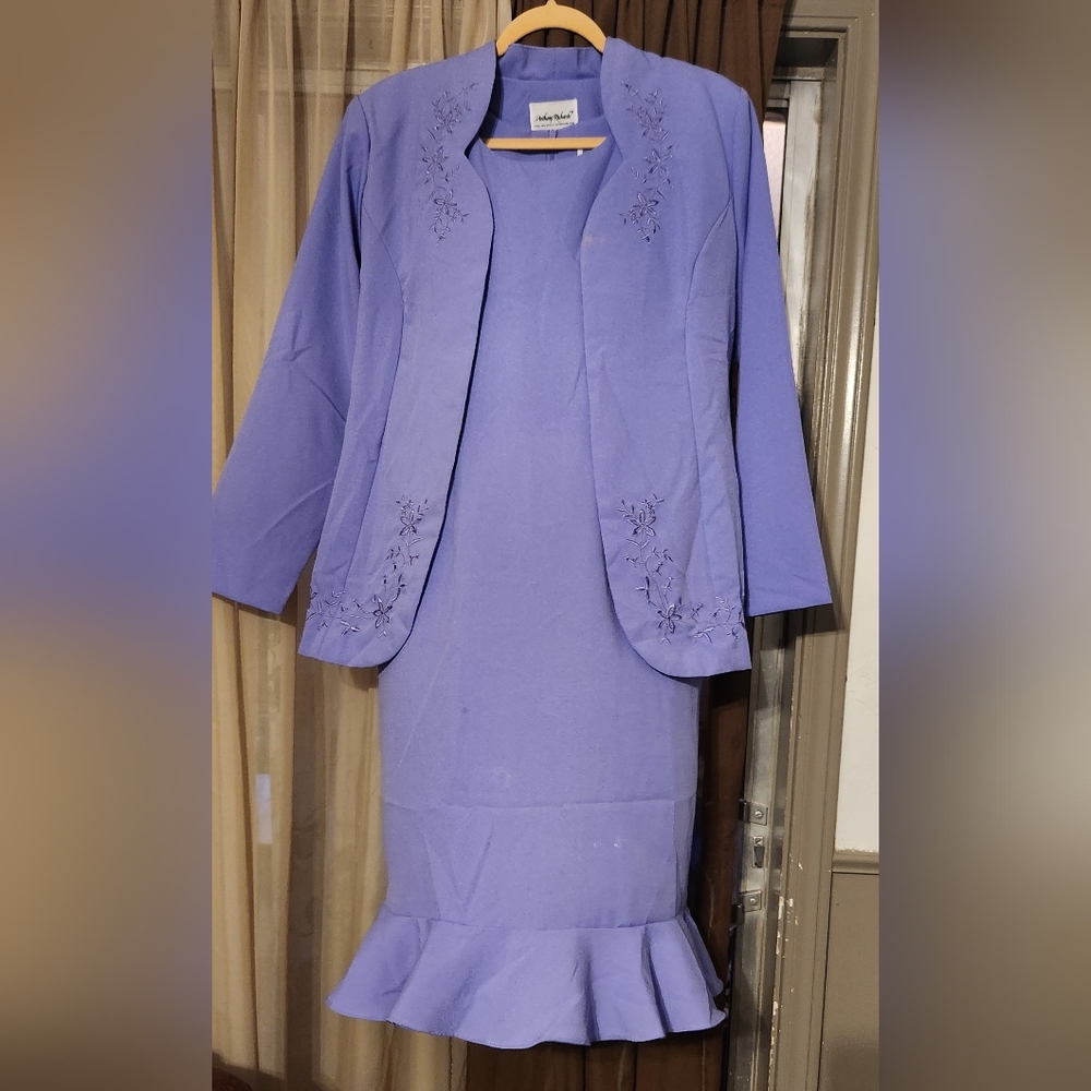 Anthony Richards Purple 2pc Dress Outfit